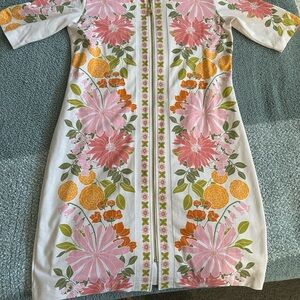 Spartina 449 Pink and Orange Floral Mini Dress